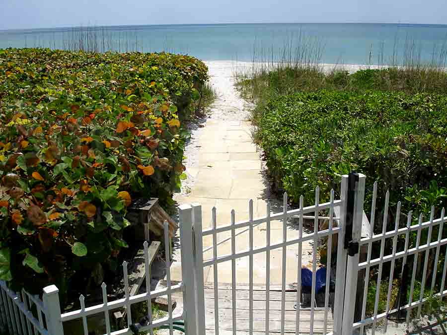 Martinique Club View of Beach Entrance